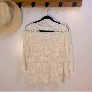 Xhilaration Lace Top Size Medium